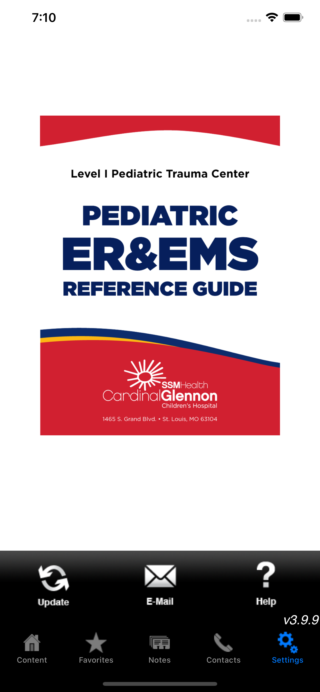 Cardinal Glennon ER Reference