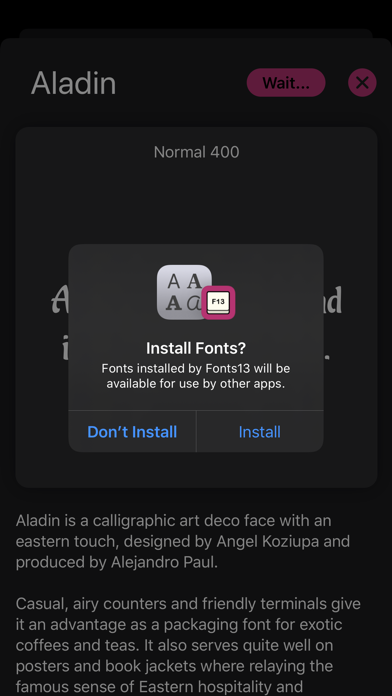 Screenshot #3 pour Install Fonts