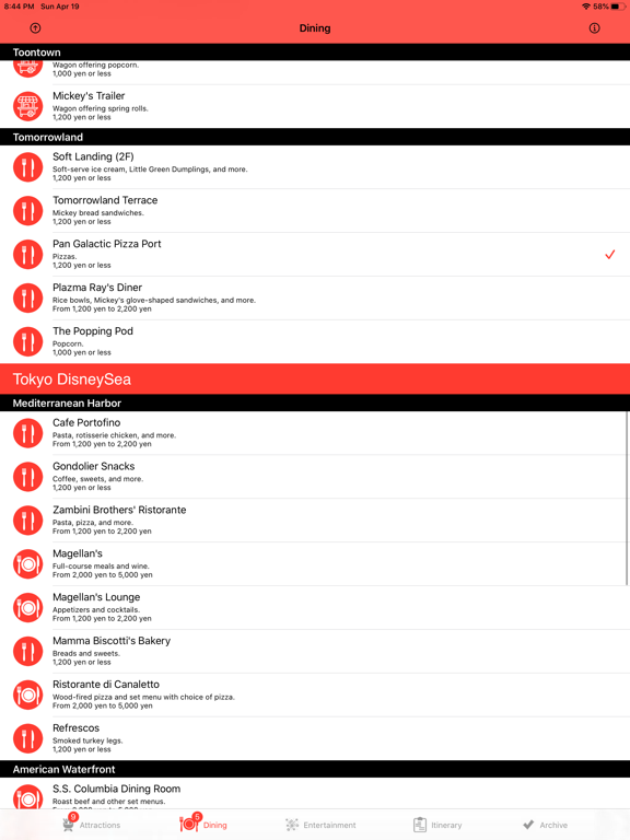 Screenshot #5 pour Theme Park Checklist: Tokyo