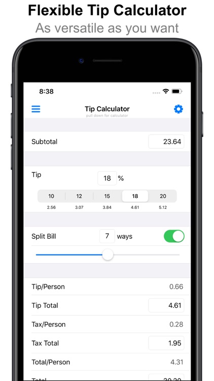 Tip Calculator +++ screenshot-0
