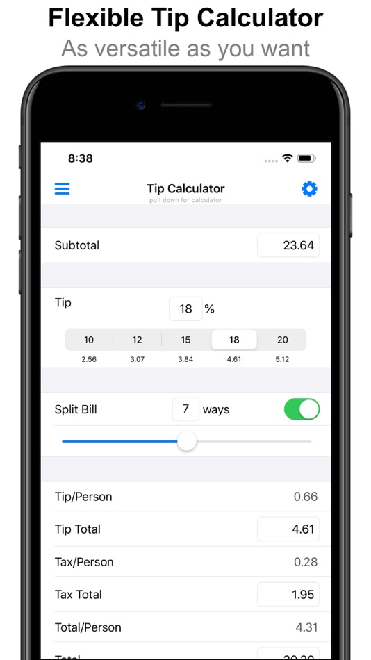 #1. Tip Calculator +++ (iOS) By: Aaron Jubbal