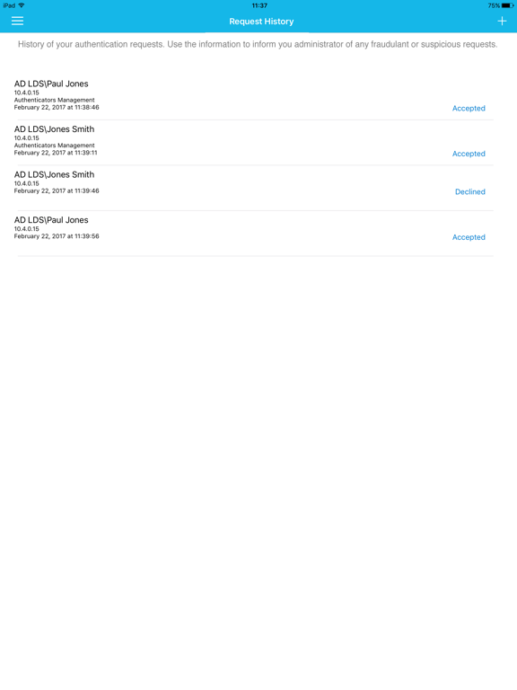 Screenshot #6 pour NetIQ Advanced Authentication