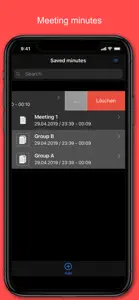 minutes in minutes - meeting screenshot #1 for iPhone
