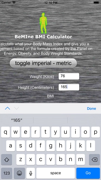 BeMIne BMI Calc