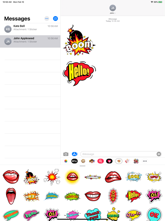 Screenshot #4 pour Pop Art Great Stickers Pack