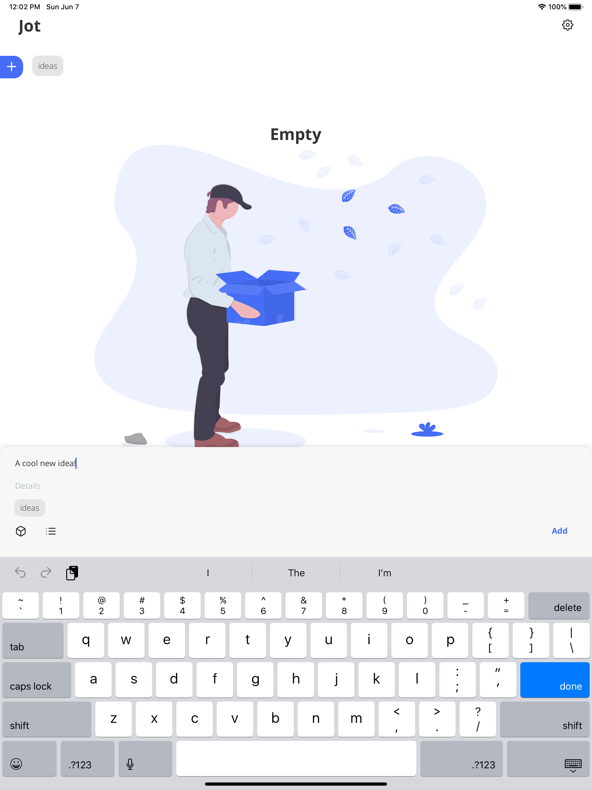 Jot: organize your ideas