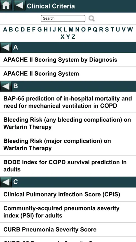 EBMcalc Pulmonary screenshot 4 of 5