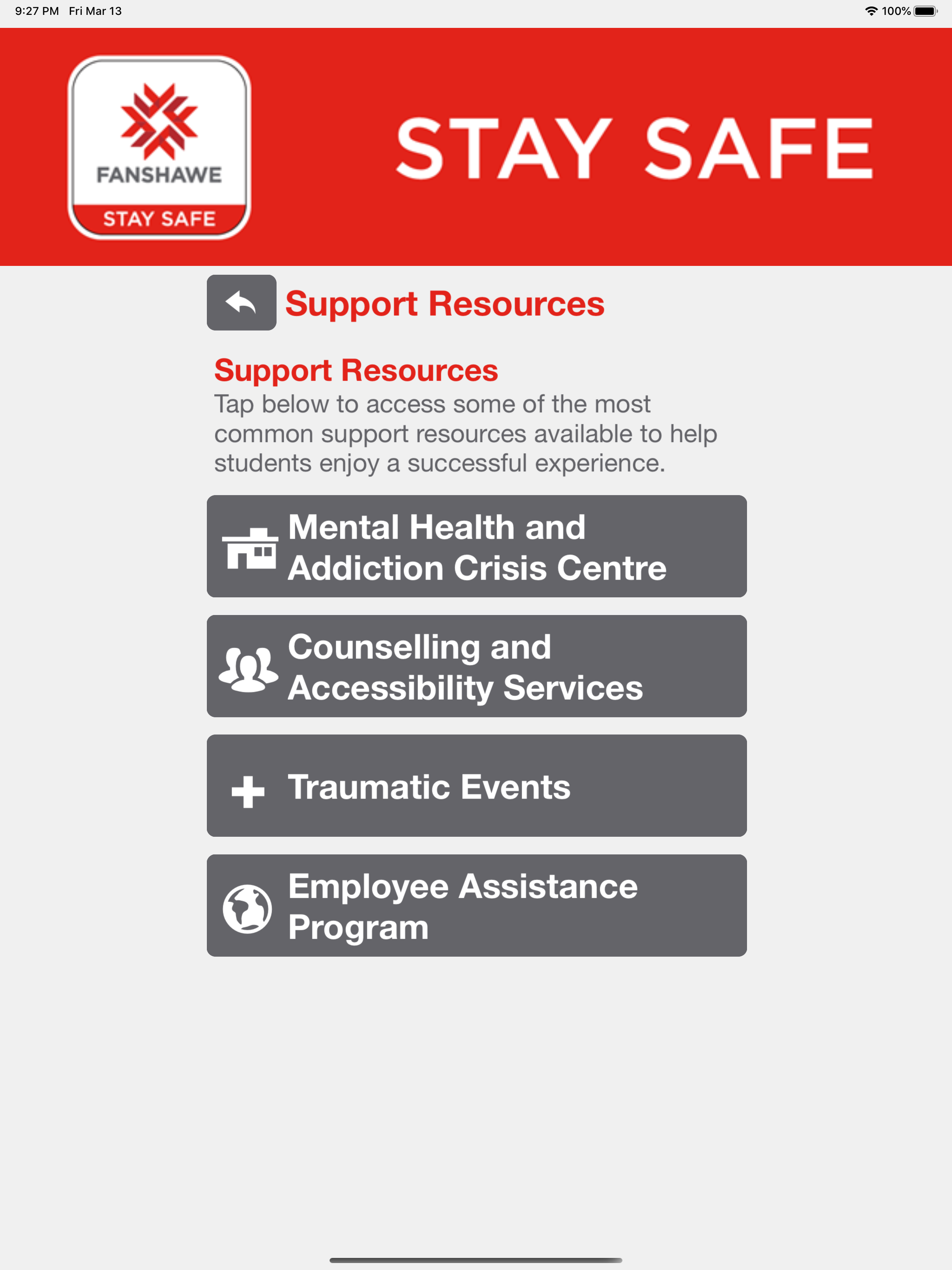 Fanshawe Stay Safe screenshot 13