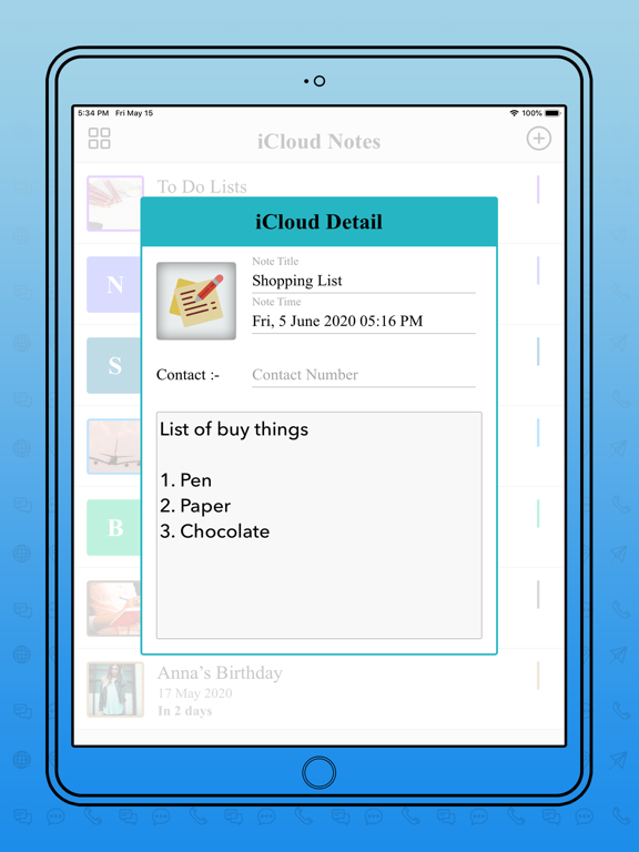 Notebook - Notes and Diary iPad screenshot