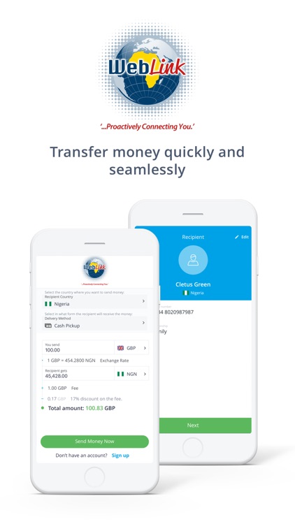 Weblink - Money Transfer