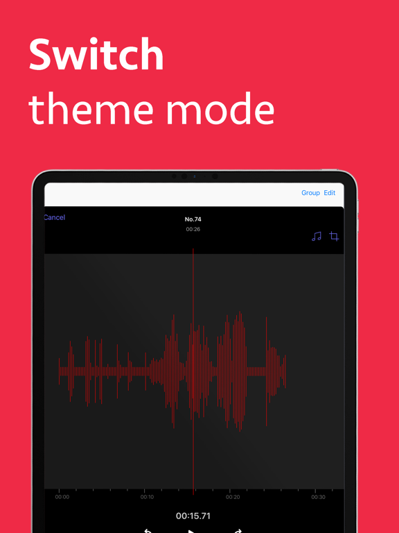 Voice Recorder - Memo + Editor iPad screenshot 6 - Productivity app