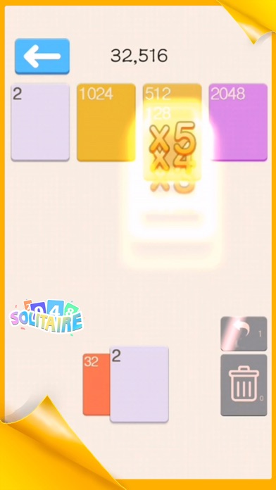 2048 Soitaire iPhone screenshot