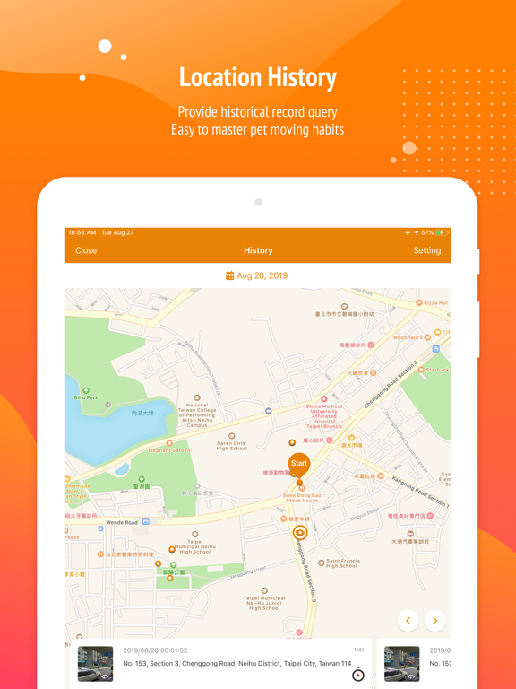 iPet - GPS Tracker iPad screenshot