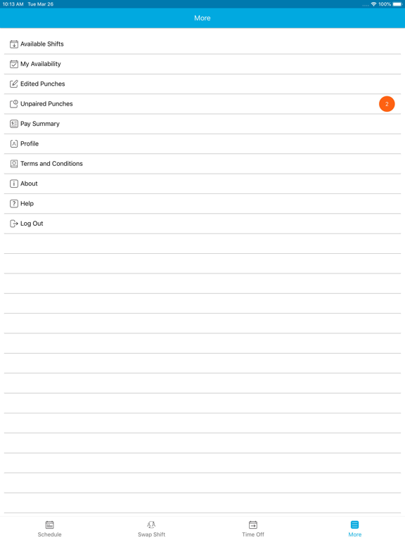 Blue Yonder Workforce iPad screenshot 4 - Business app