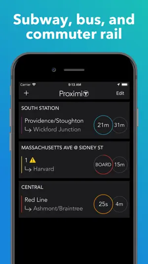 ProximiT: MBTA Boston Transit screenshot 2
