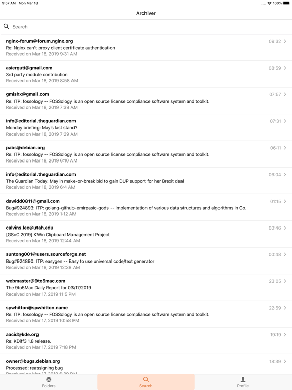 Screenshot #4 pour Libraesva Email Archiver App