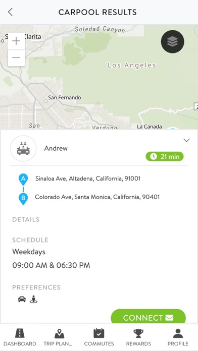 Commute Tracker by RideAmigos Screenshot