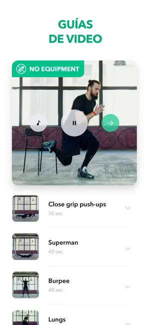 Captura de Pantalla 7 Ejercicios en casa por GetFit iphone