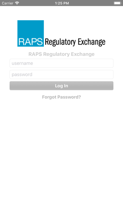 Screenshot #1 pour RAPS Regulatory Exchange