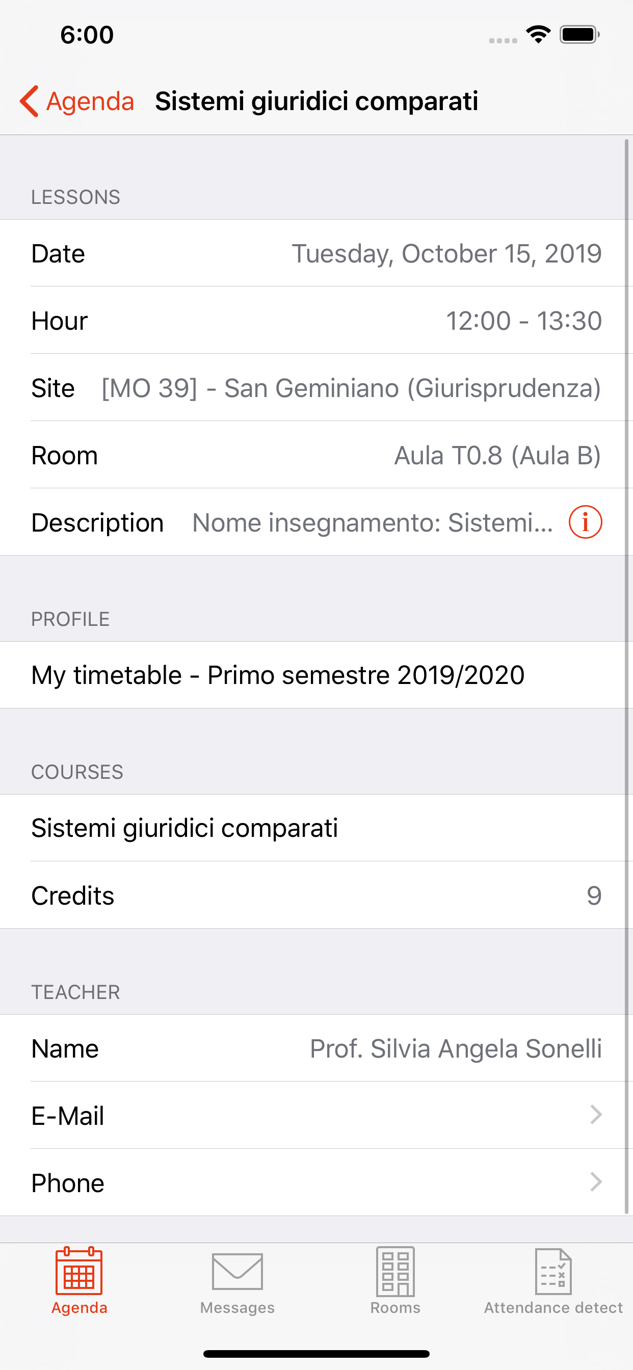 Unimore Calendar screenshot 3