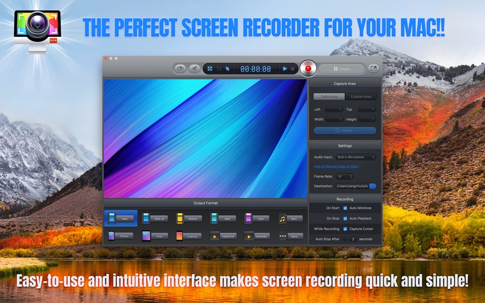 #1. Screen Recorder HD Pro (macOS) By: 洪 邓