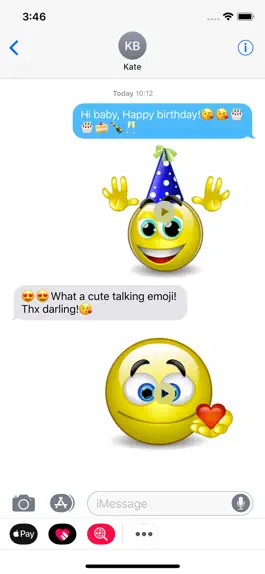 Game screenshot Talking Emojis for Texting apk
