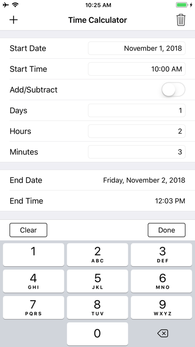 Screenshot #3 pour Hours + Minutes Calculator Pro