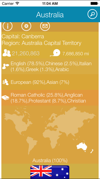 Screenshot #2 pour World Factbook HD