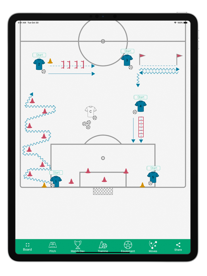 Football Tactic Board moves