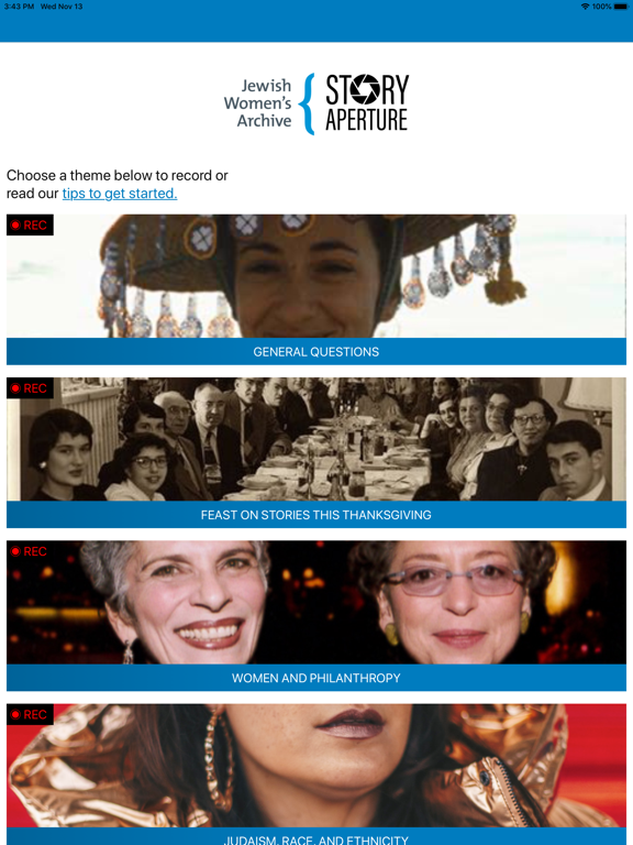 StoryAperture iPad screenshot 1 - Education app