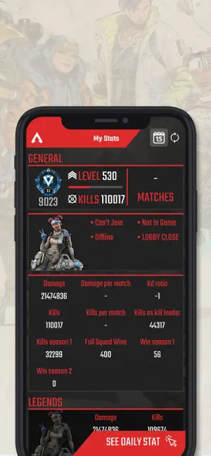 Skærmbillede 2 Apx - Stats for Apex Legends iphone