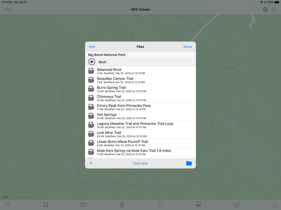 GPX-Viewer iPad app afbeelding 6