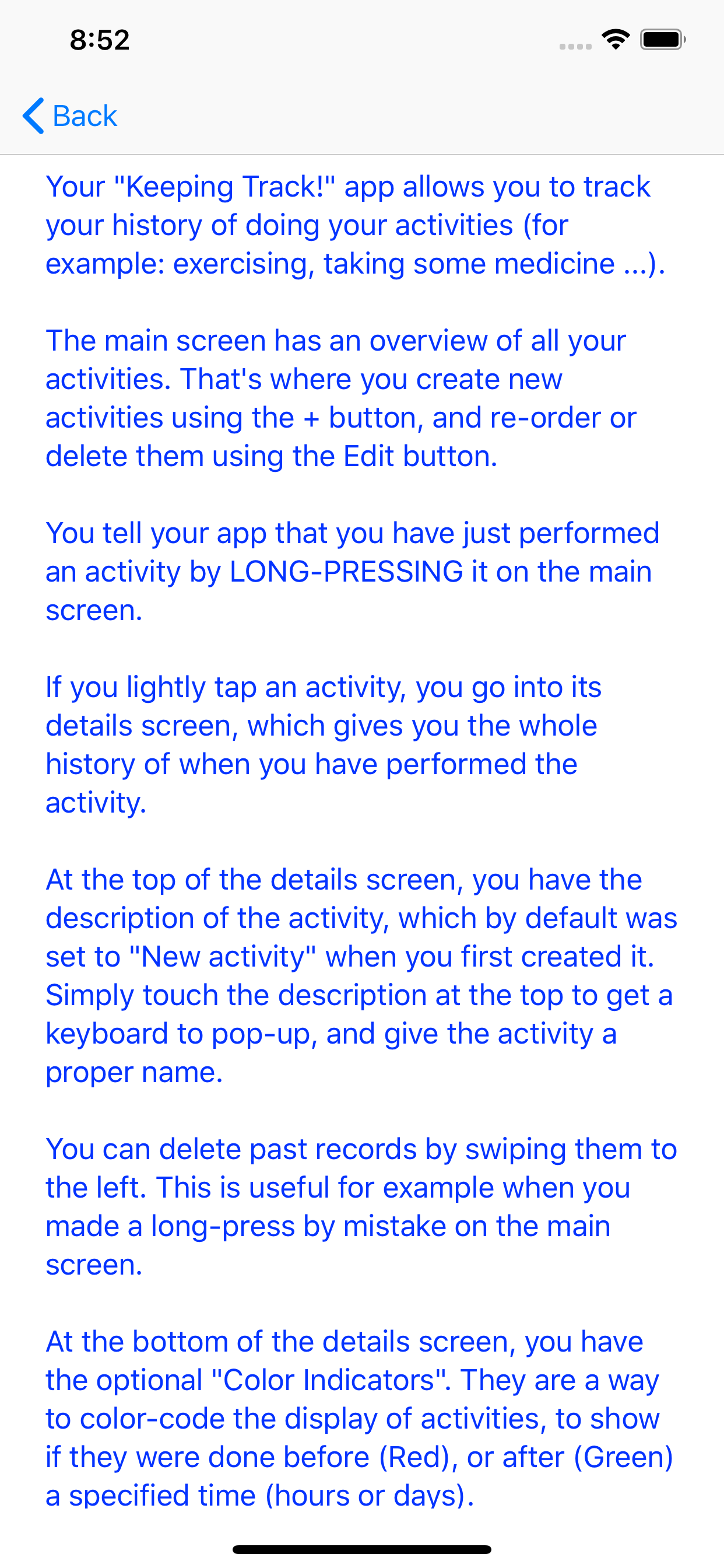 Keep Track! screenshot 5