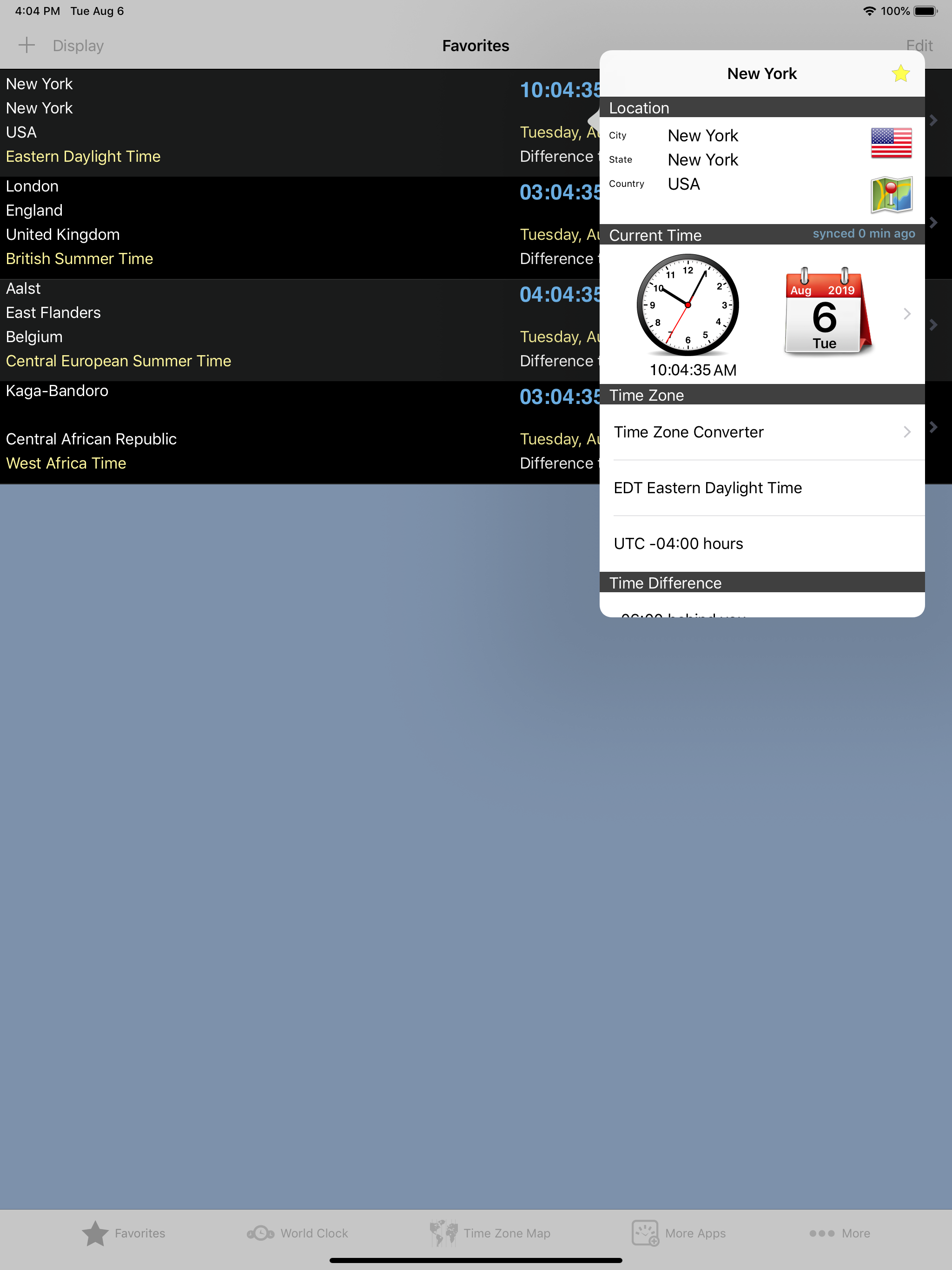 World Clock – Time Zones