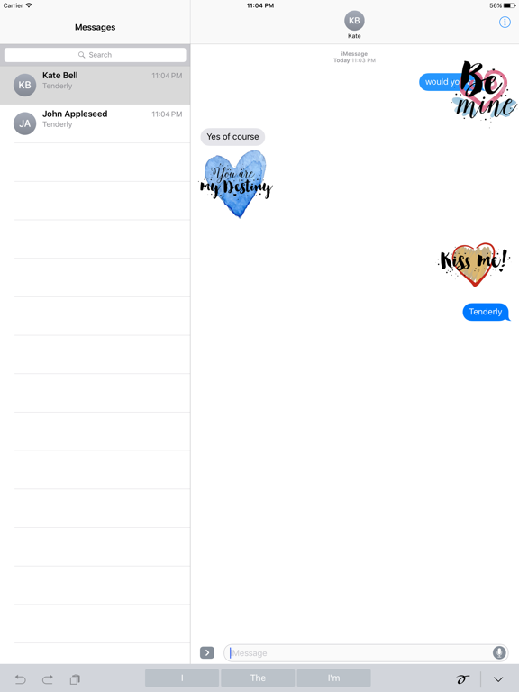 Screenshot #2 for Animated Love Quotes Stickers