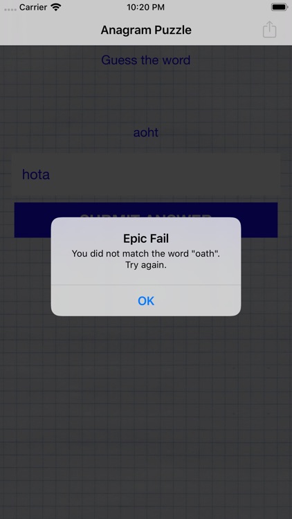 Easy paper anagrams screenshot-3