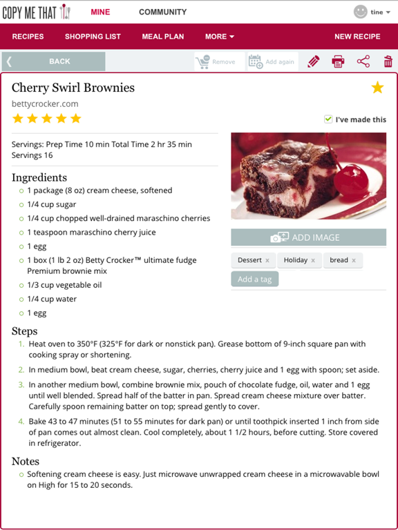 Screenshot #6 pour Copy Me That recipe manager