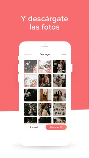 Captura de pantalla de WedShoots en iPhone 5