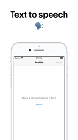Text to speech reader screenshot