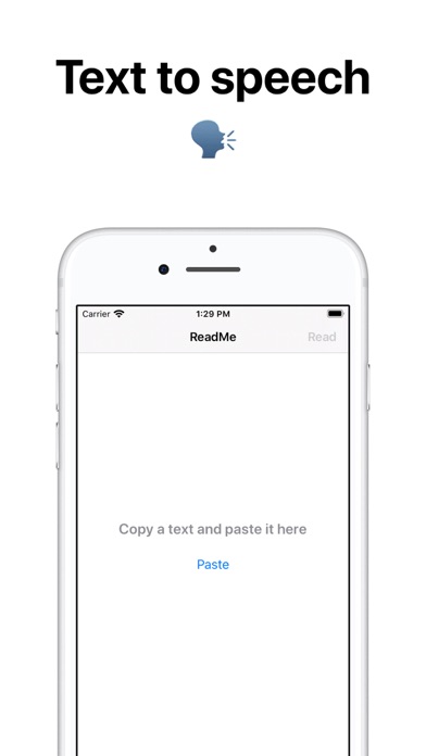 Screenshot #1 pour Text to speech reader