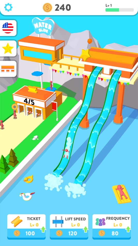 #1. Idle Water Slide (iOS) 由: 文辉 江