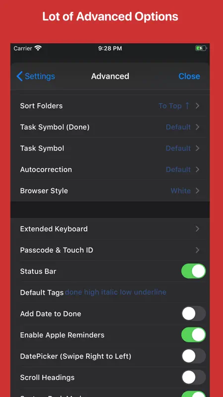 Taskmator - TaskPaper Client screenshot 9 of 10