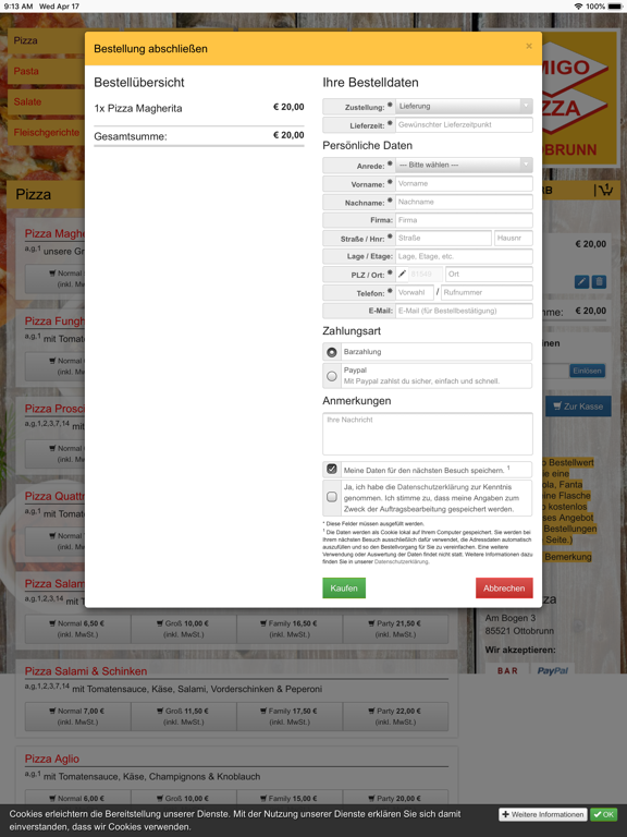 Screenshot #6 pour AmigoPizza Ottobrunn