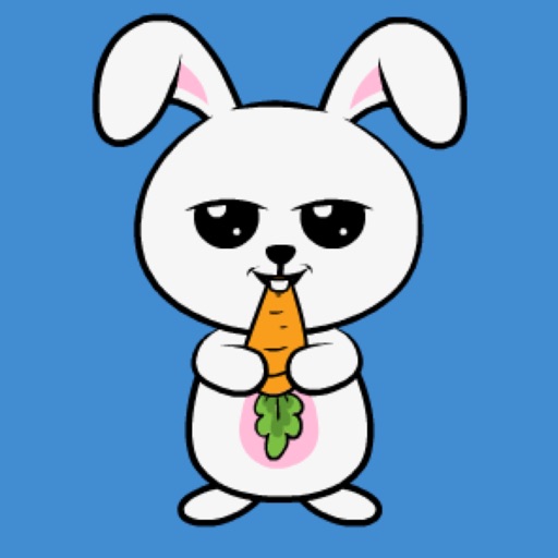 Fluffy Bunny Dancing Stickers icon