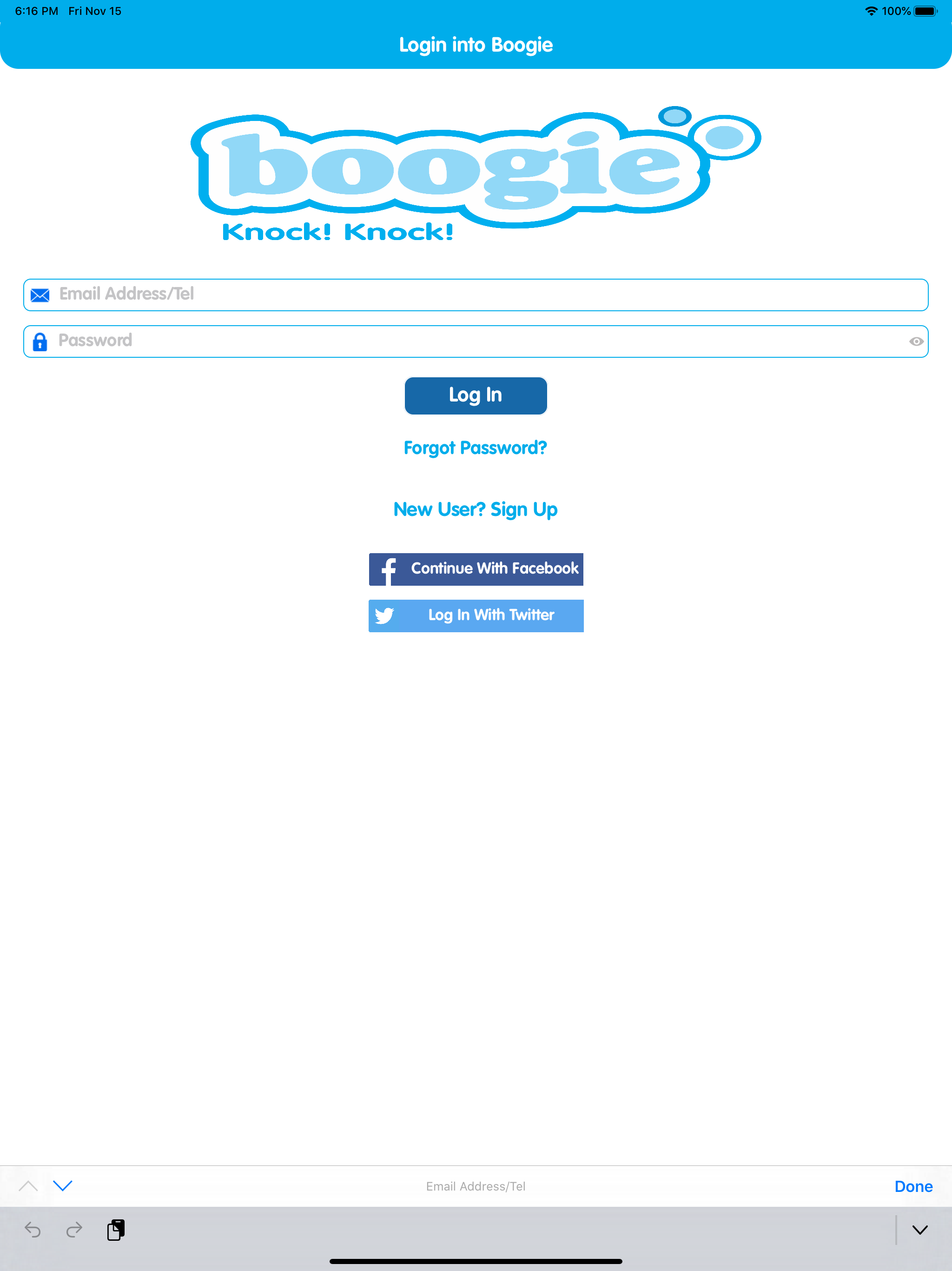 Boogie Shopping App