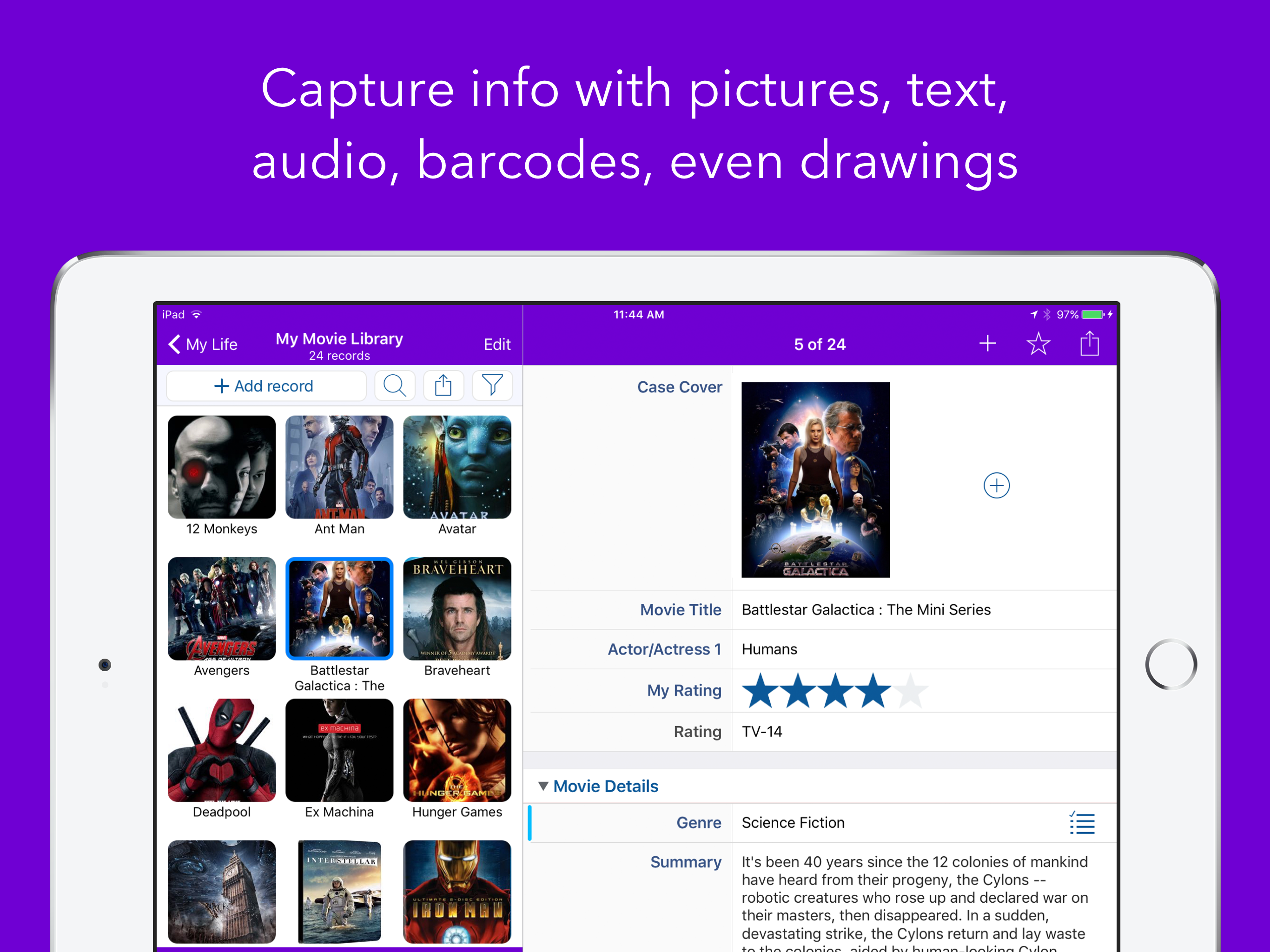 Tap Forms Organizer 5 Database