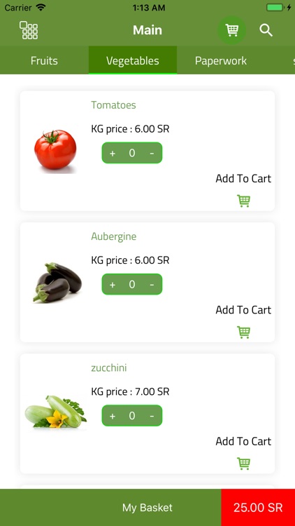 Vege Cart