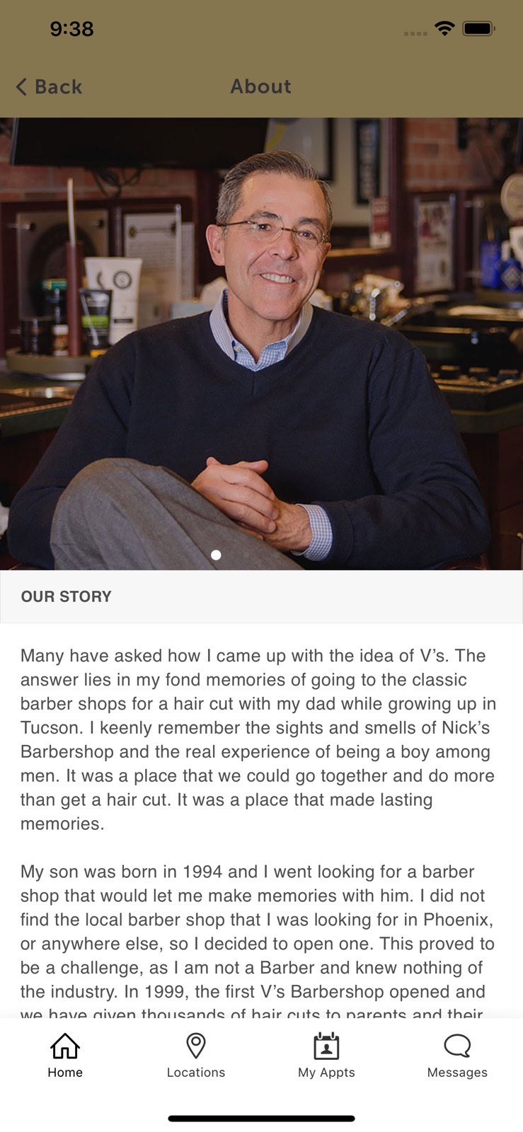V’s Barbershop iphone screenshot 2