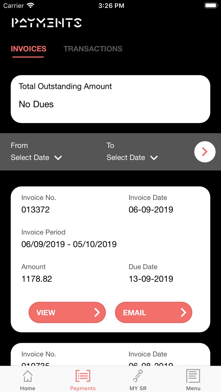 iPhone screenshot