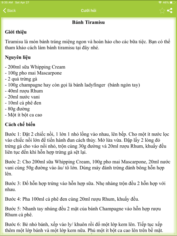 Screenshot #6 pour Nấu ăn ngon mỗi ngày